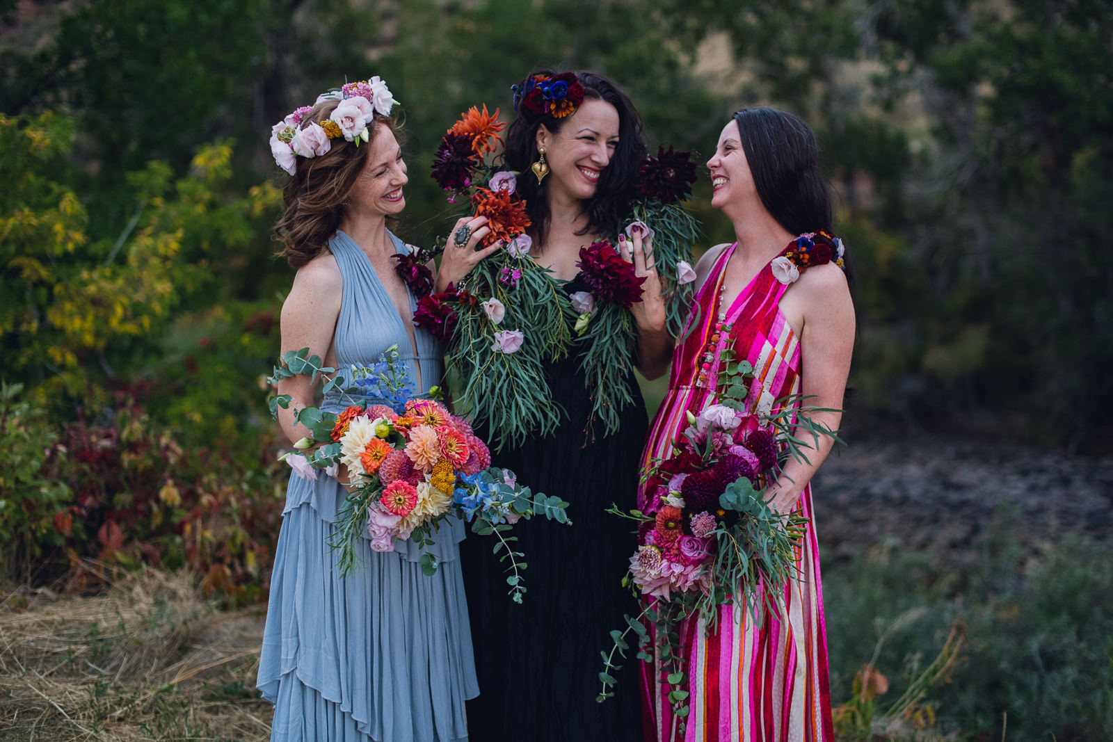 Girls in personal flowers, Colorado