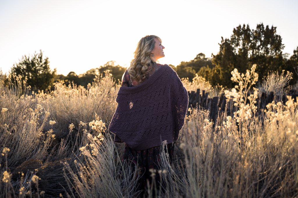 Melody at golden hour in Santa Fe
